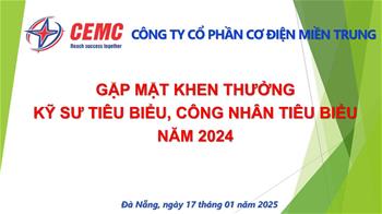 Gặp mặt khen thưởng Kỹ sư tiêu biểu, Công nhân tiêu biểu năm 2024.